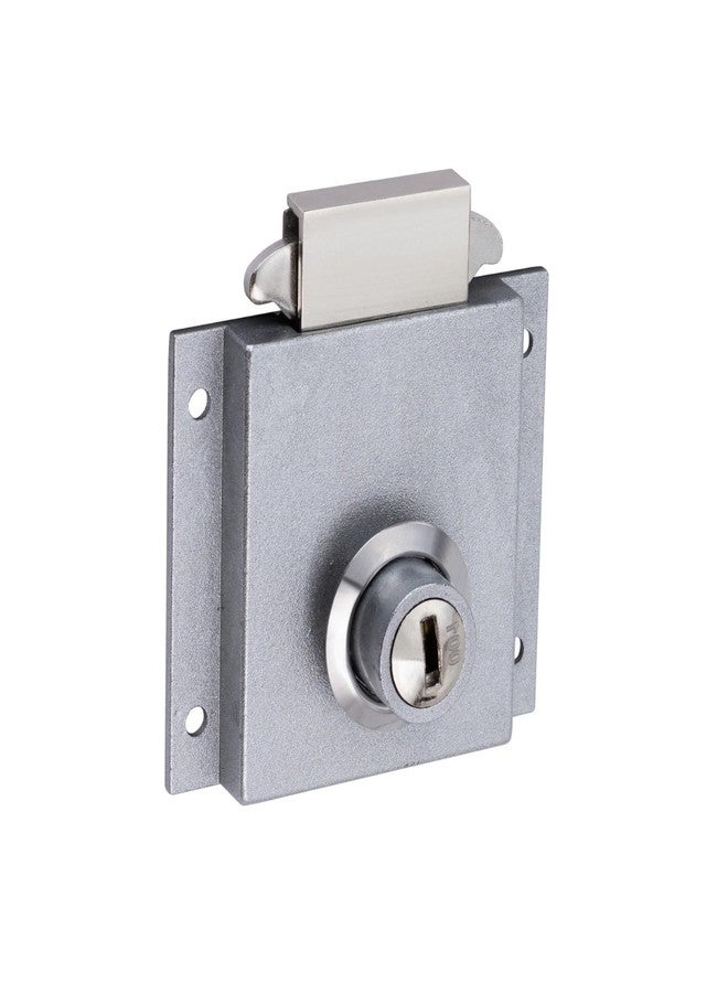 Kunal خزانة كونال المنزلقة متعددة الاستخدامات | خزانة | قفل خزانة ملابس، تشطيب ساتان، مادة الزنك، مقاس 25 مم، مع مفتاحين نحاسيين مموجين - Image 4